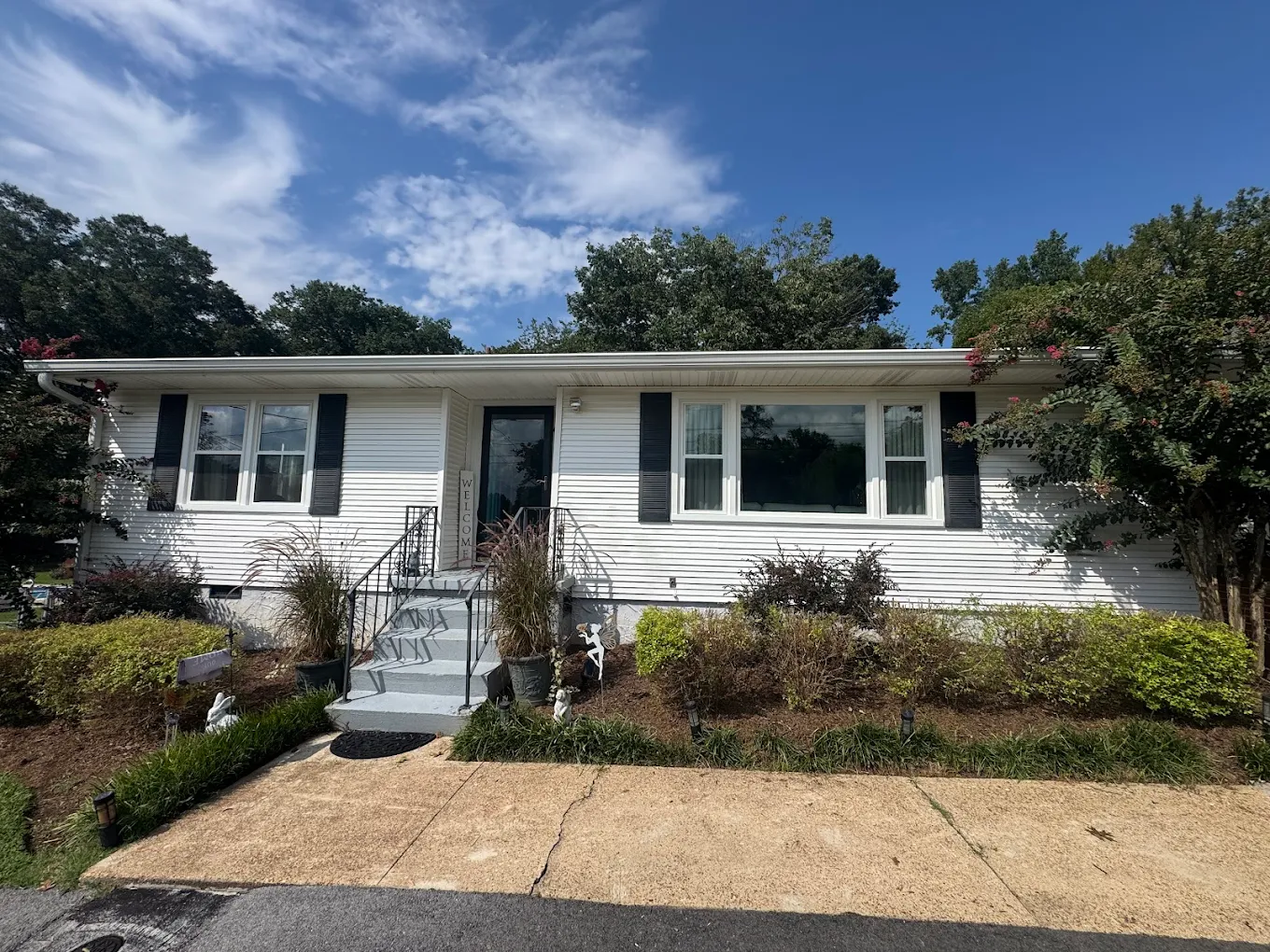 Ranch home with new windows