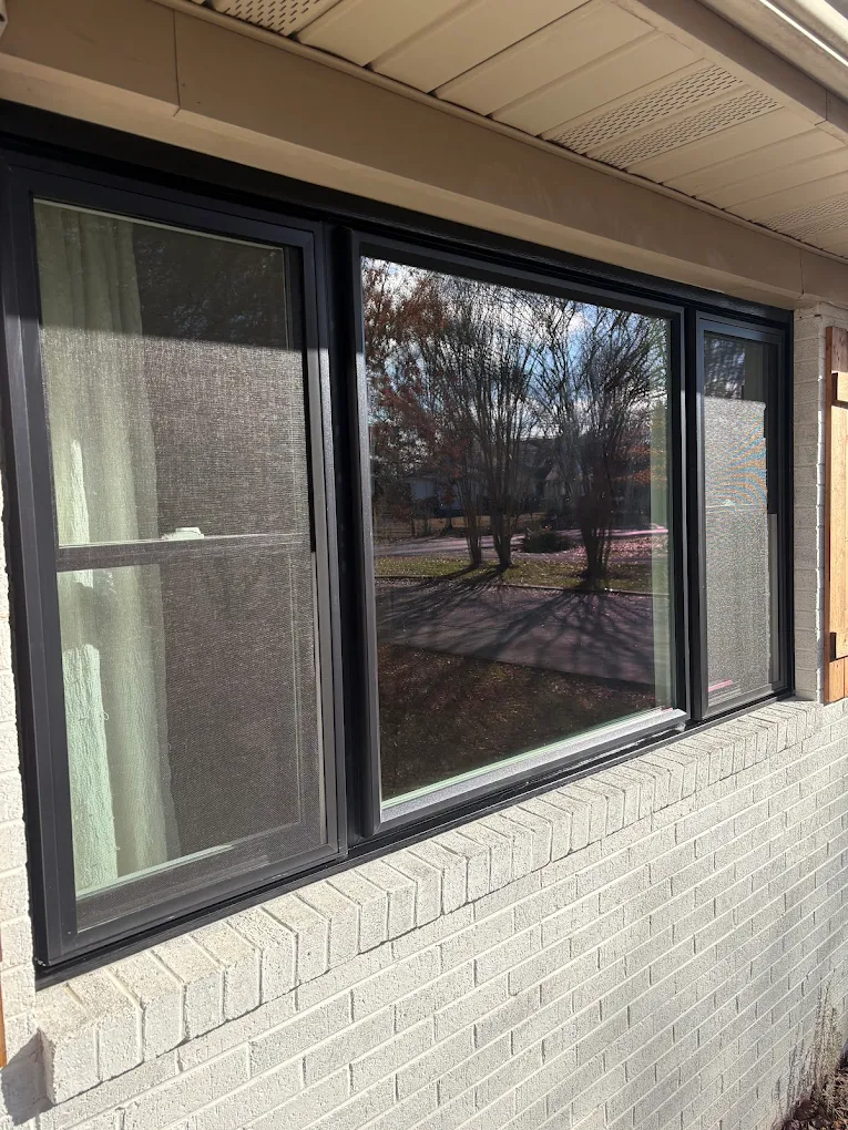 Sliding window installation — exterior